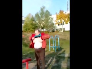 a crazy woman showed boobs to teen on the playground, and then generally began to put a cucumber in her cap.